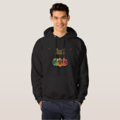 Lustige Strickende Stricker Garn Idee Hoodie (Vorne ganz)