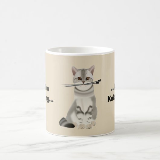 Lustige Stricker-Tasse Kaffeetasse (Mittel)