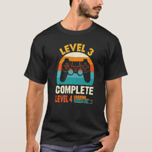 Lustige Stufe 3 komplett Vintage Retro Feiern Sie T-Shirt