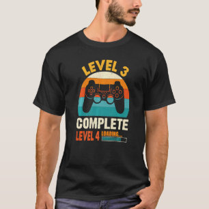 Lustige Stufe 3 komplett Vintage Retro Feiern Sie T-Shirt