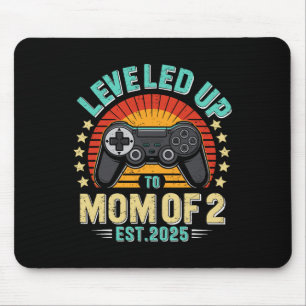 Lustige Stufe Erreicht Mutter Von 2 Muttertag Retr Mousepad