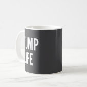 Lustige Stumpf-Lebensweisheit für Bein- oder Armam Kaffeetasse (Vorderseite Links)