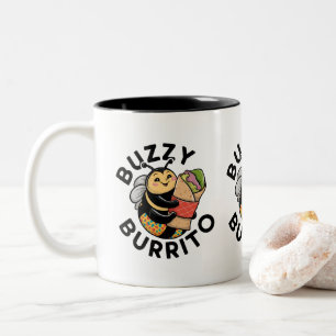 Lustige Summen-Burrito-Biene Zweifarbige Tasse