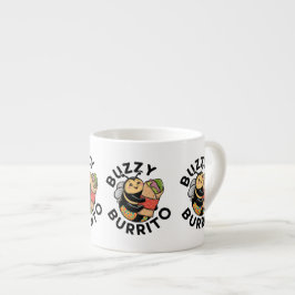 Lustige summende Burrito-Biene Espressotasse