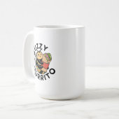 Lustige summende Burrito-Biene Kaffeetasse (Vorderseite Links)
