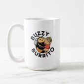 Lustige summende Burrito-Biene Kaffeetasse (Links)