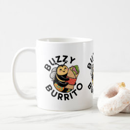 Lustige summende Burrito-Biene Kaffeetasse