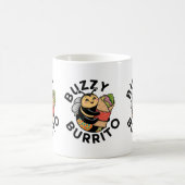 Lustige summende Burrito-Biene Kaffeetasse (Mittel)