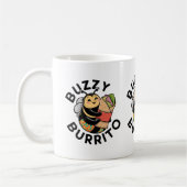 Lustige summende Burrito-Biene Kaffeetasse (Links)