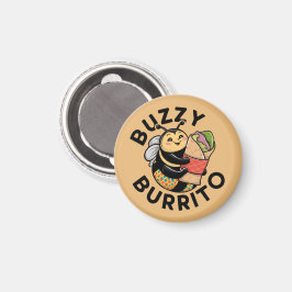 Lustige summende Burrito-Biene Magnet