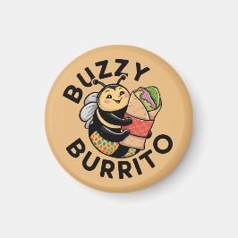 Lustige summende Burrito-Biene Magnet