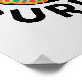 Lustige summende Burrito-Biene Poster (Ecke)