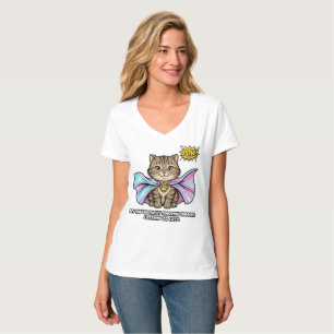 Lustige Superhelden-Katzenmutter-Comic - Menschen  T-Shirt