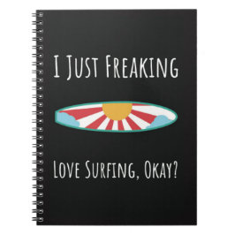 Lustige Surfer-Geschenke Surfboard Surfer Sommer O Notizblock
