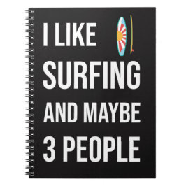 Lustige Surfer-Geschenke Surferliebhaber Surfboard Notizblock