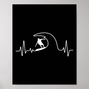 Lustige Surfkunst für Männer Frauen Kinder Surflie Poster