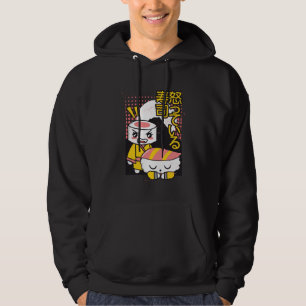 Lustige Sushi Karate Kämpfer Cartoon-Design Hoodie