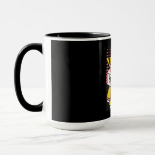 Lustige Sushi Karate Kämpfer Cartoon-Design Tasse