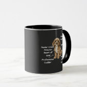 Lustige süße Anatomie eines Cockapoo-Hunde Liebhab Tasse (VorderseiteRechts)