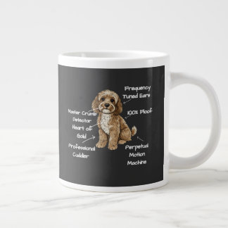 Lustige süße Anatomie eines Cockapoo-Hundefreundes Jumbo-Tasse