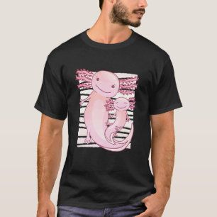 Lustige süße Axolotls gehende Haustierfischliebhab T-Shirt