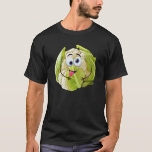 Lustige süße Blumenkohl-Designs Gemüse-Liebhaber V T-Shirt