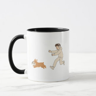 Lustige süße Corgi-Hund-Gamer-Kaffeetasse Tasse