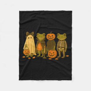 Lustige süße Frosch-Halloween-Kostüme Fleecedecke