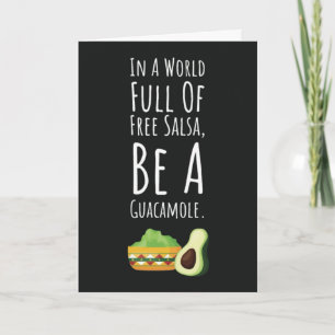 Lustige Süße Guacamole Karten Fiesta Avocado Mexik