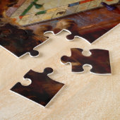 Lustige süße Hunde spielen ein Brettspiel Puzzle (Seite)