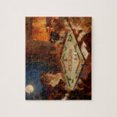 Lustige süße Hunde spielen ein Brettspiel Puzzle (Vertikal)