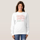Lustige "Süße im Werden" Ladeleiste Sweatshirt (Vorne ganz)