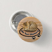 Lustige süße Katze Button (Vorne & Hinten)