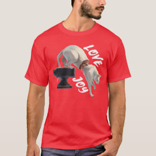 Lustige süße Katze Rockband Lovejoy Design für Mus T-Shirt