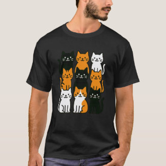 Lustige Süße Katzen Kätzchen Katzenliebhaber T-Shirt