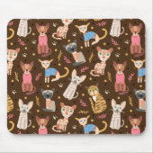 Lustige süße Katzen-Mauspad Mousepad (Vorne)