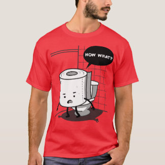 Lustige Süße Kawaii Toilettenpapier Humor Komödie T-Shirt