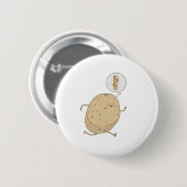Lustige süße laufende Kartoffel von somoh Button (Vorne & Hinten)