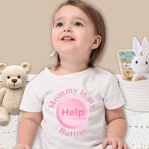 Lustige süße Muttertags-Mama-Baby-Name-Typografie Baby T-shirt