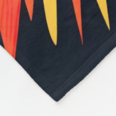 Lustige süße Nudel-Cartoon-Ramen-Schüssel Fleecedecke (Ecke)