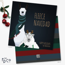 Lustige süße schicke eigenartige „Fleece Navidad“