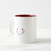 Lustige Süsse-Torte oder Drache-Tasse Zweifarbige Tasse (Vorderseite Links)