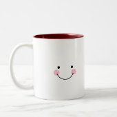 Lustige Süsse-Torte oder Drache-Tasse Zweifarbige Tasse (Links)