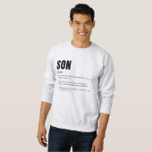 Lustige Sweatshirt-Definition Sweatshirt (Vorne ganz)