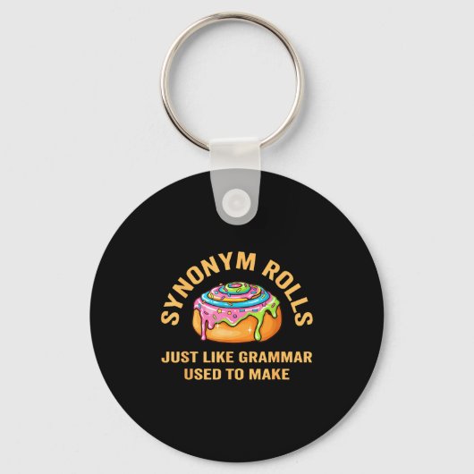 Lustige Synonym Brötchen Scherz Zimtschnecken Gram Schlüsselanhänger (Vorderseite)