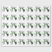 Lustige T-rex Dinosaurier-Braut-und Geschenkpapier (Flach)