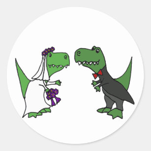 Lustige Dinosaurier T Rex Aufkleber Zazzle De