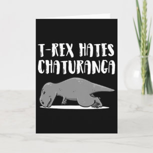 Lustige T-Rex Dinosaurier Yoga-Bekleidung Perfekte Karte