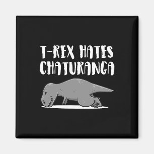 Lustige T-Rex Dinosaurier Yoga Bekleidung Perfekte Magnet