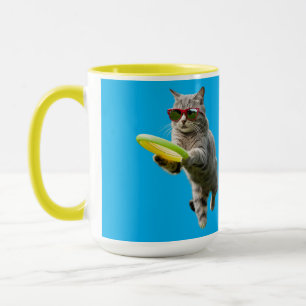 Lustige Tabby-Disc-Golf Tasse